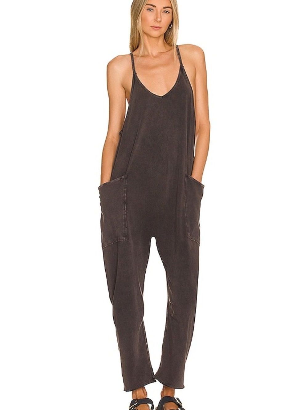 FP Movement Hot Shot Onesie in Washed Black